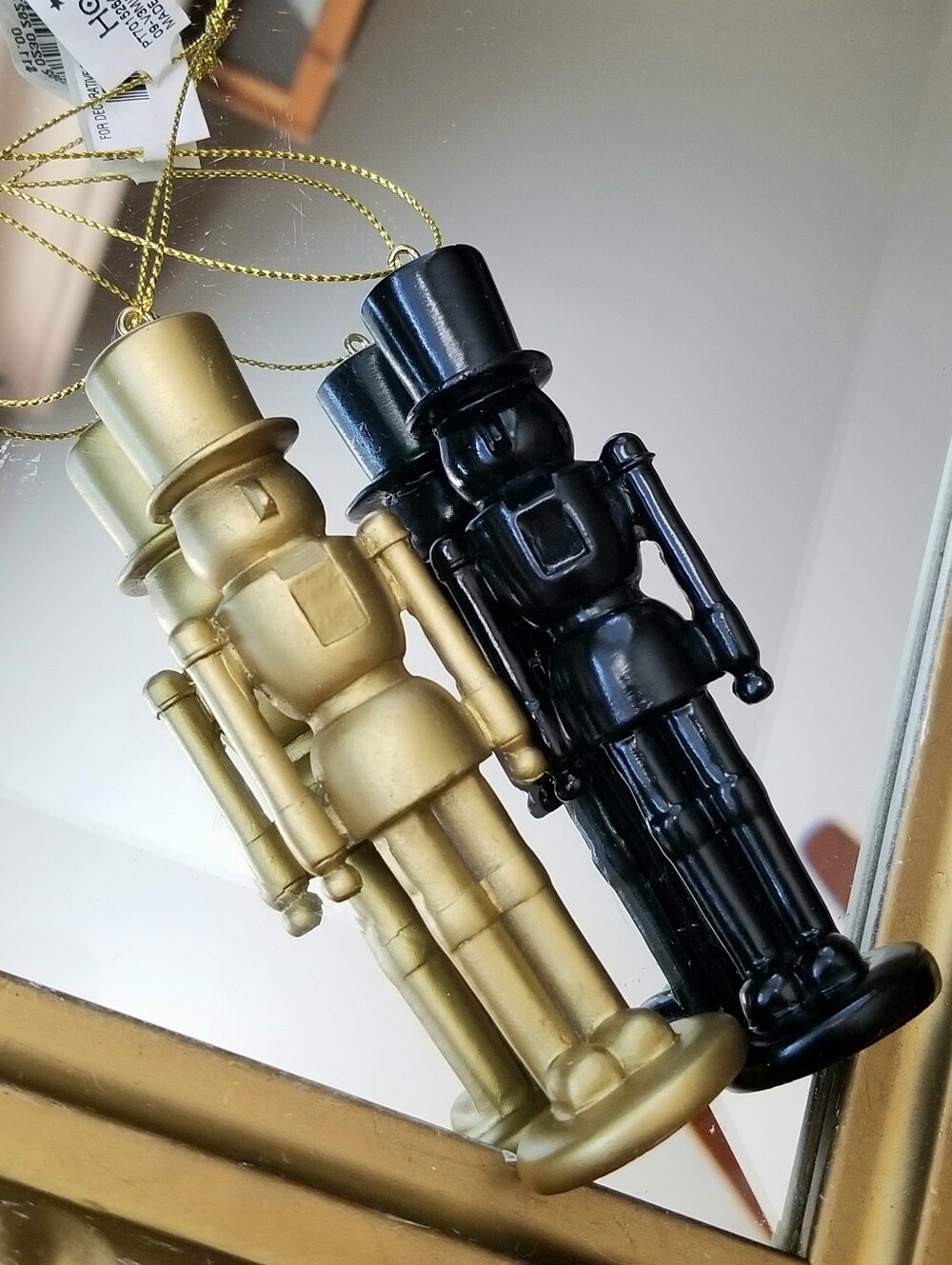 ❗Macy's Black Gold Holiday Nutcracker Ornament Set❗